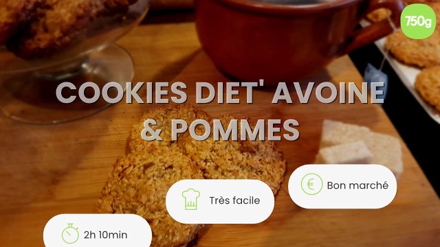 Cookies aux flocons d'avoine et aux pommes