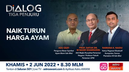 Dialog Tiga Penjuru: Naik turun harga ayam