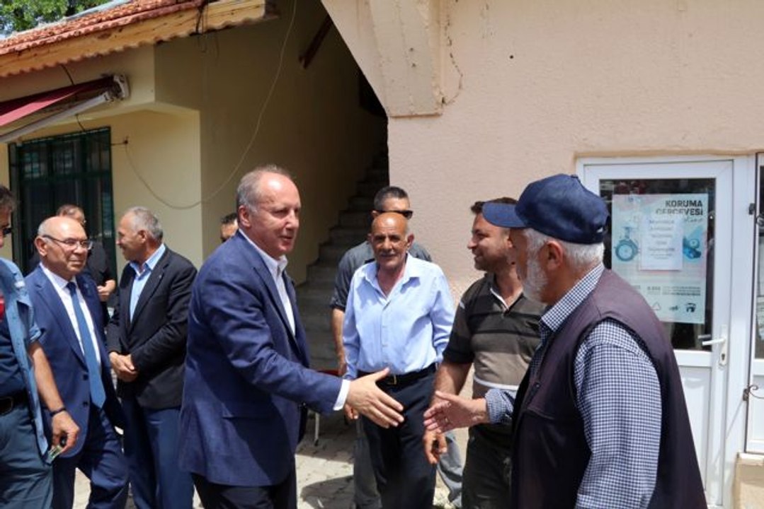 Memleket Partisi Genel Başkanı İnce, Dodurga'daki seçimde partisinin adayını tanıttı