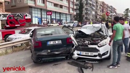 İntihar girişimini izlerken zincirleme kaza yaptılar!