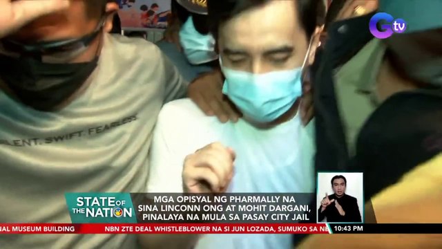 Mga opisyal ng Pharmally na sina Linconn Ong at Mohit Dargani, pinalaya na mula sa Pasay City Jail | SONA