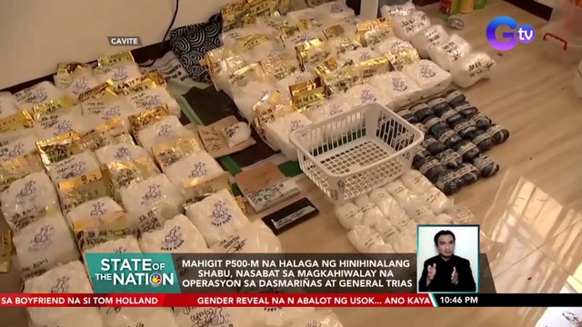 Mahigit P500-M na halaga ng hinihinalang shabu, nasabat sa magkahiwalay na operasyon sa Dasmariñas at General Trias | SONA