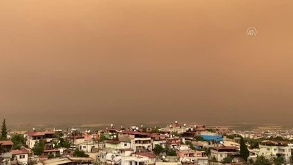 Hatay'da toz taşınımı etkili oluyor (2)