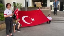 Avrupa şampiyonu milli halterci Şaziye Erdoğan, törenle karşılandı