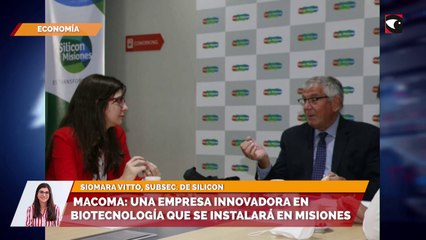 Macoma una empresa innovadora en biotecnología que se instalará en Misiones