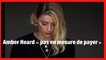 Amber Heard « pas en mesure de payer » Johnny Depp : son avocate prend la parole