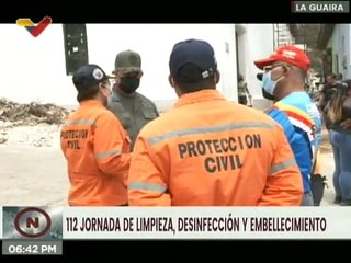 MVB realiza la jornada de desinfección Nº 112 en la calle Alegría del edo. La Guaira