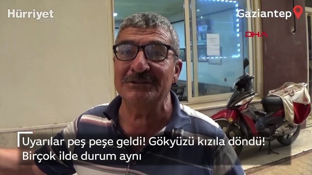 Suriye kaynaklı toz taşınımı birçok ilimizde gökyüzünü kızıla döndürdü