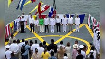 Autoridades depositan ofrenda floral en memoria a los marinos caídos | CPS Noticias Puerto Vallarta