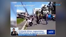 2 tricycle driver, nagsuntukan dahil umano sa agawan sa pila | Saksi