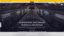 La Casa Blanca lanza un sitio web para abordar la escasez de fórmula de bebé