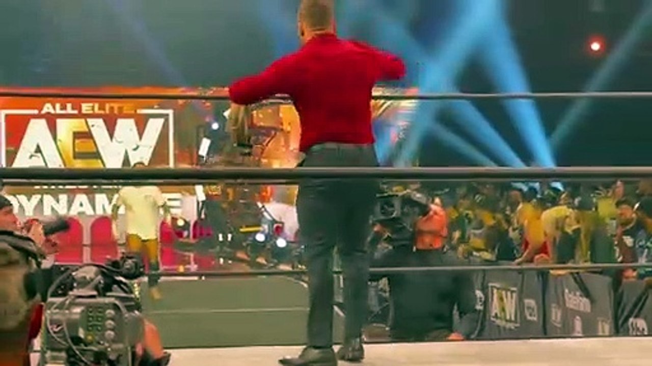 What happened after MJF F-bombed Tony Khan CM Punk arrives during commercials LA Crowd CHEERS MJF