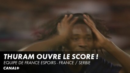 Khéphren Thuram ouvre le score pour les espoirs - France / Serbie