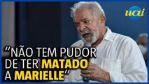 Lula diz que 'gente' de Bolsonaro não tem 'pudor' por ter matado Marielle