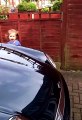 Girl Hitting Her Head on a Car Mirror Doesn't Let it Slow Her Down
