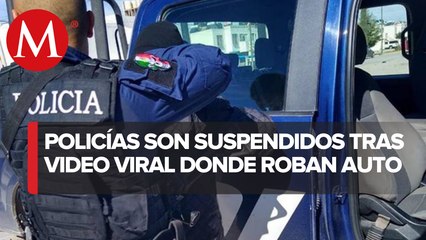 Download Video: Suspenden policías en San Luis Potosí por presunto robo