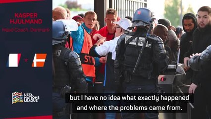 Hjulmand not expecting repeat of crowd troubles at Stade de France