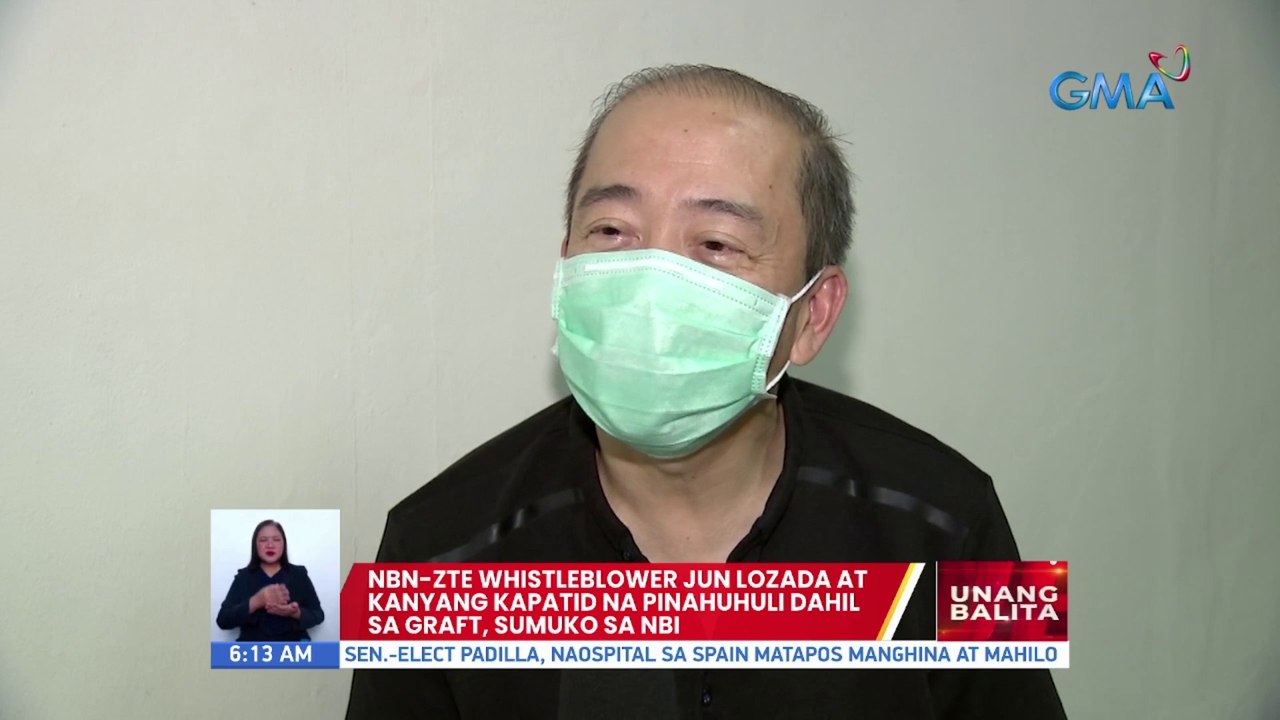 Jun Lozada at kanyang kapatid na pinahuhuli dahil sa graft, sumuko sa NBI | UB
