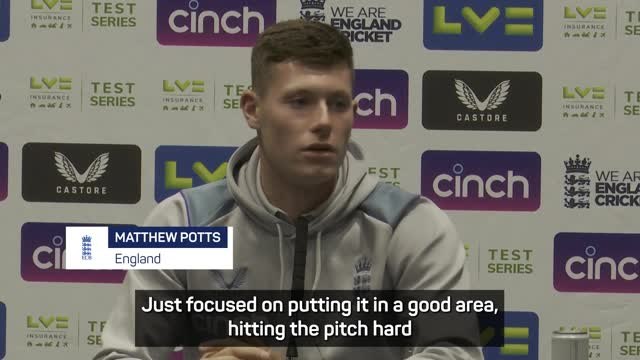 Potts 'over the moon' with debut performance