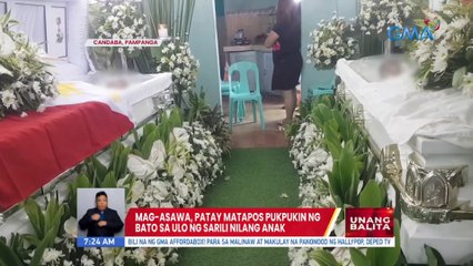 Mag-asawa sa Pampanga, patay matapos pukpukin ng bato sa ulo ng kanilang anak | UB