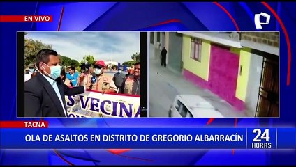 Tacna: Vecinos protestan por constantes asaltos en el distrito de Gregorio Albarracín