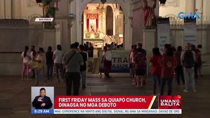 First Friday mass sa Quiapo Church, dinagsa ng mga deboto | UB