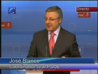 Elecciones 2008: Comparecencia de José Blanco