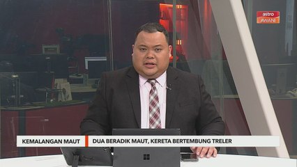 Kemalangan Maut | Dua beradik maut, kereta bertembung treler