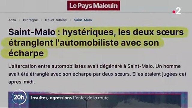 Violences sur la route : Le journal de 20h de France 2 diffuse des images de conducteurs pétant les plombs et prêts à détruire des voitures ou à se battre !