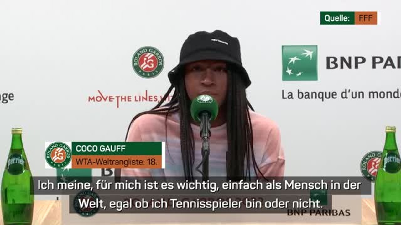 Gauff mit 'Zeichen' gegen Waffengewalt