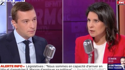 GALA VIDEO - « Vous êtes hyper speed ! " : Apolline de Malherbe tente de calmer Jordan Bardella