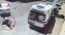Ambulans şoförünün dikkati olası faciayı önledi