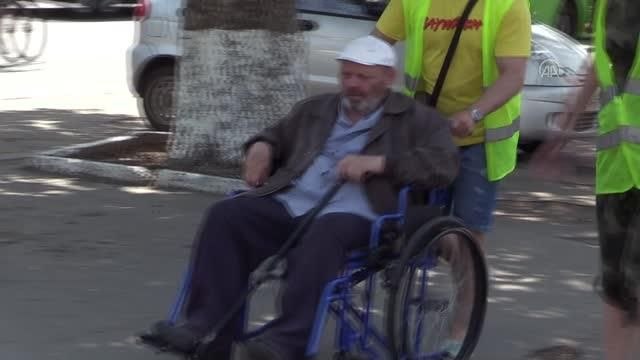 Ukrayna'nın Mıkolayiv kentinden tahliye edilen siviller Odessa'da