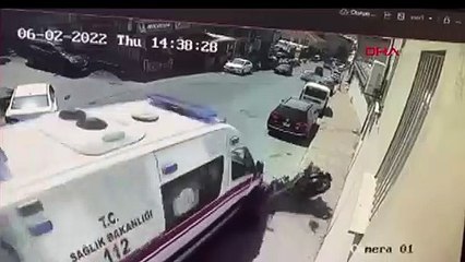 Ambulans şoförünün dikkati faciayı önledi