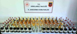 Bulgaristan'dan getirilen piyasa değeri 70 bin TL'lik 125 litre kaçak içki ele geçirildi