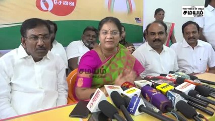 "பெஸ்ட் எதிர்க்கட்சி BJP" சசிகலா புஷ்பா சூசகம்; EPS க்கு அவமானம்!