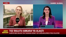 Ankara'da göz gözü görmüyor! Suriye'den gelen toz bulutu kentte etkili oluyor