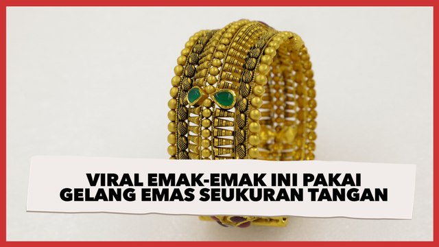 Viral Emak-emak Ini Pakai Gelang Emas Seukuran Tangan, Warganet: Mirip Punya Thanos