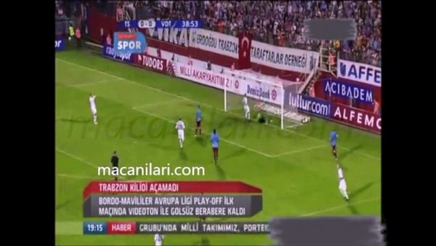 Trabzonspor 0-0 Videoton FC 23.08.2012 - 2012-2013 European League Play-Off Round 1st Leg