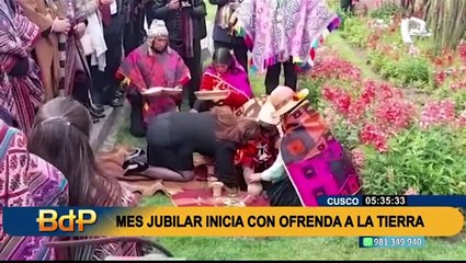 Cusco: Así se inició el Mes Jubilar con milenaria ofrenda a la tierra