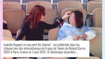 Isabelle Huppert lookée pour une journée en famille à Roland Garros : son petit-fils Gabriel a encore grandi !