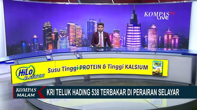 Terekam Video Amatir, KRI Teluk Hading 538 Terbakar di Perairan Selayar