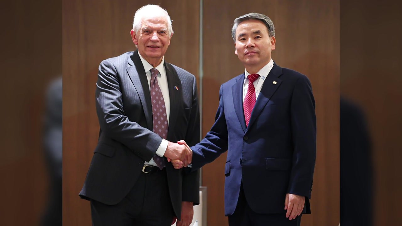 국방장관, EU 외교안보 대표와 안보 논의...캐나다·네덜란드와도 회담 / YTN