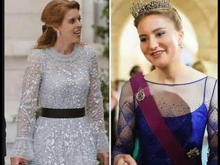 Download Video: La principessa Kate e Beatrice escono con abiti di paillettes identici a quelli reali giordani