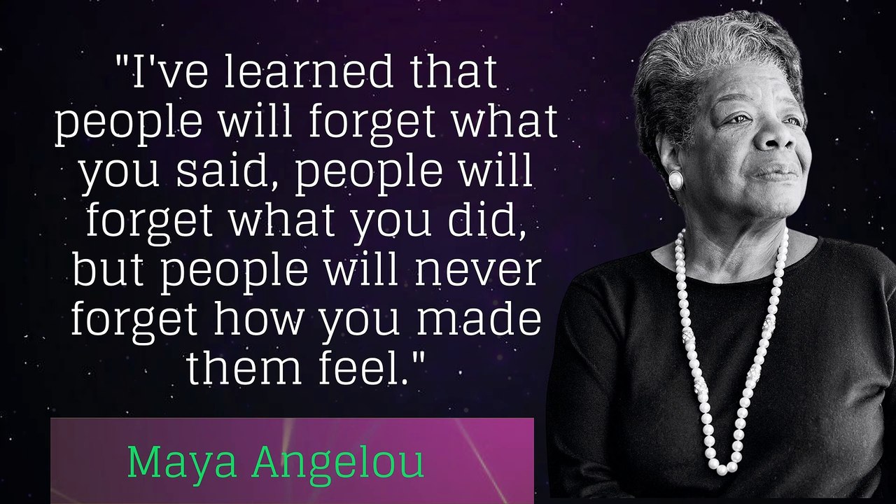 Maya Angelou's Quotes Which Are Better Known In Youth To Not To Regret In Old Age