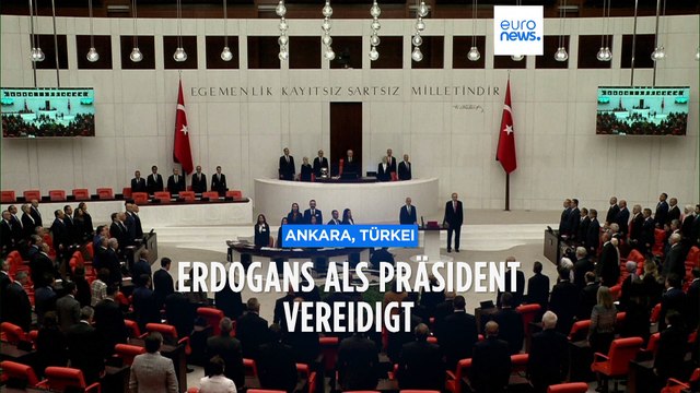 Erdogan tritt dritte fünfjährige Amtszeit als Präsident an
