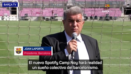 Download Video: El FC Barcelona poner LA PRIMERA PIEDRA del nuevo CAMP NOU | DIARIO AS