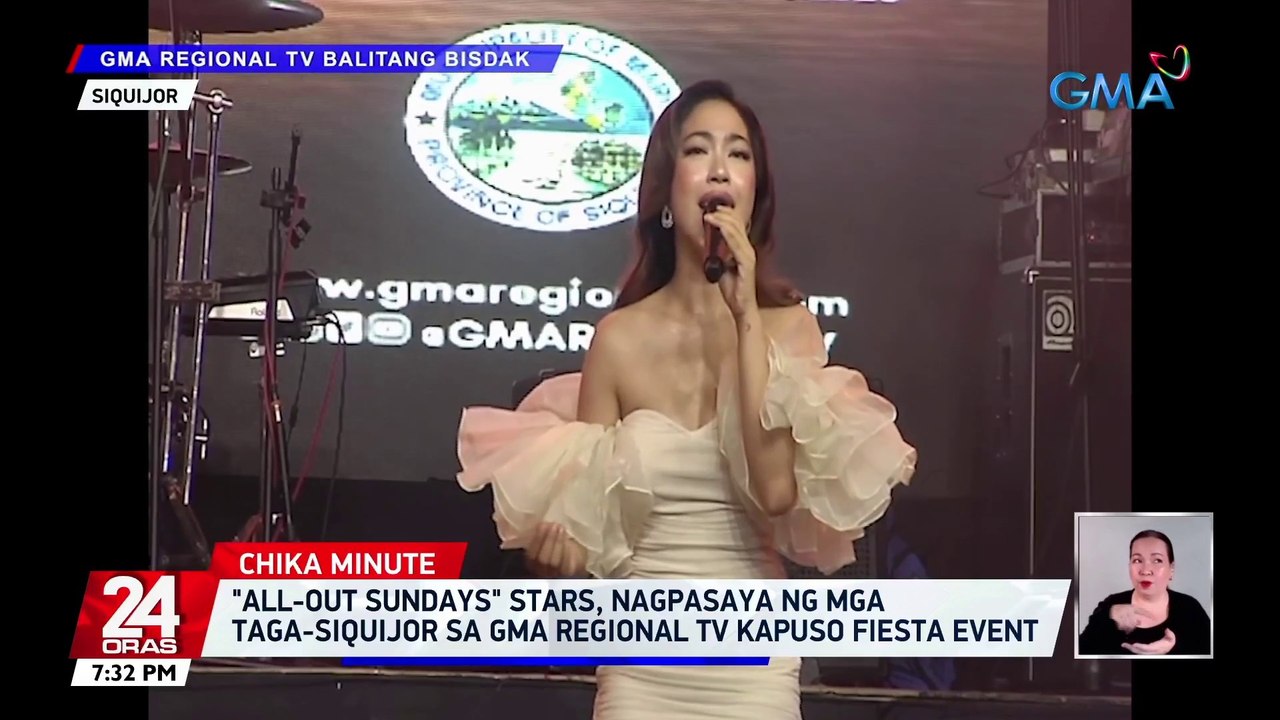 "All-Out Sundays" stars, nagpasaya ng mga taga-Siquijor sa GMA Regional TV Kapuso Fiesta Event | 24 Oras