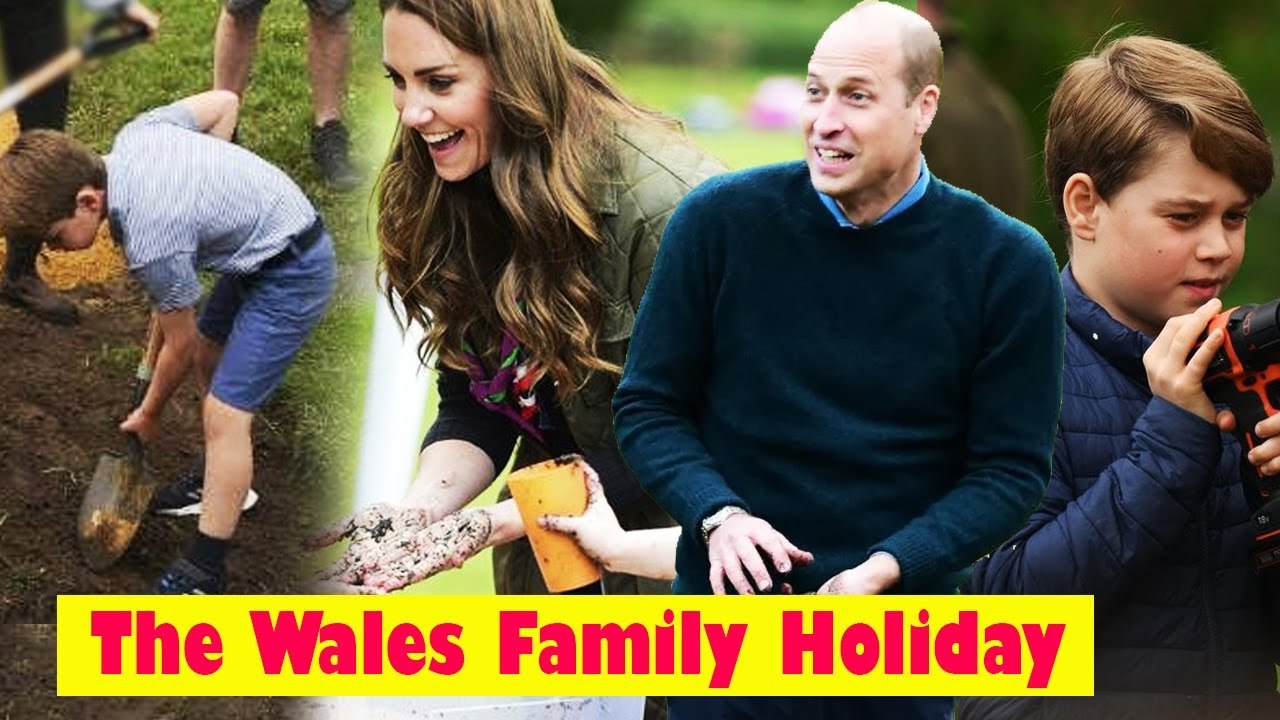 The Wales family Holiday  The unusual chore of George, Charlotte and Louis
