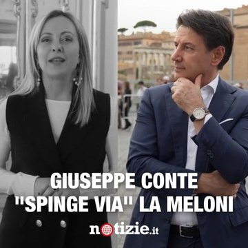 Giuseppe Conte spinge via la Meloni e attacca: Toglie soldi ai lavoratori per spenderli in armi